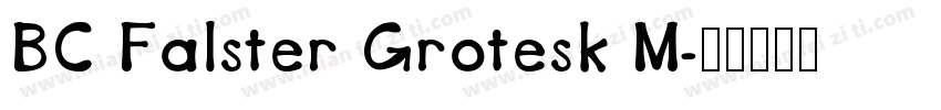 BC Falster Grotesk M字体转换